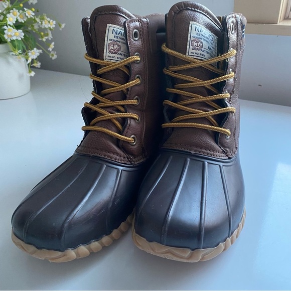 NAUTICA Womens Brown Channing Lace-up Warm Weather Boots Waterproof Size 9 - Picture 11 of 13